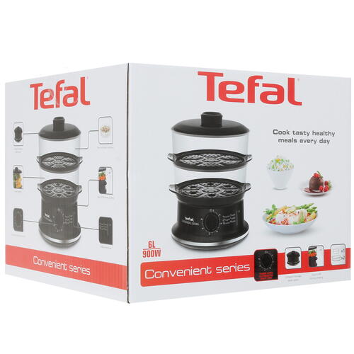 Купить Пароварка Tefal CONVENIENT SERIES VC140131 черный  1377520. Характеристики, отзывы и цены в Донецке
