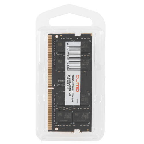 Купить Оперативная память SODIMM QUMO [QUM4S-16G3200P22] 16 ГБ  5356221. Характеристики, отзывы и цены в Донецке