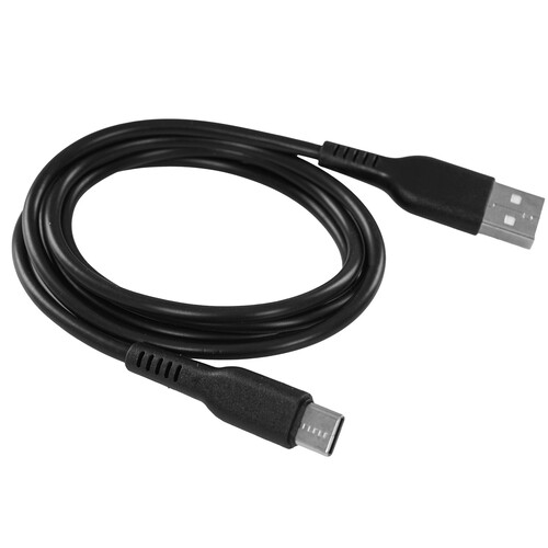 Купить Кабель плоский GAL USB Type-C - USB 2.0 Type-A черный 1 м  9051481. Характеристики, отзывы и цены в Донецке