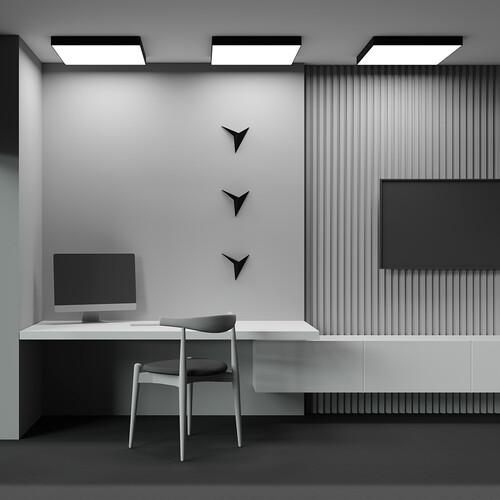 Купить Светильник потолочный Technical C032CL-90W3K-SQ-B черный/черный  9143073. Характеристики, отзывы и цены в Донецке