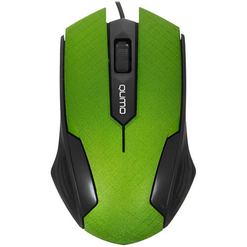 Купить Мышь проводная QUMO Office M14 зеленый  4827140. Характеристики, отзывы и цены в Донецке