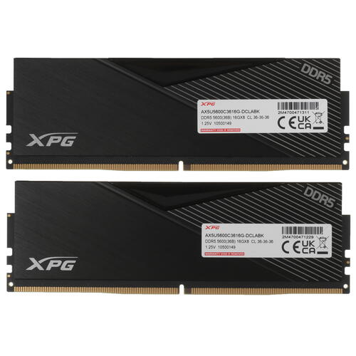 Купить Оперативная память ADATA XPG Lancer RGB [AX5U5600C3616G-DCLARBK] 32 ГБ  5081022. Характеристики, отзывы и цены в Донецке