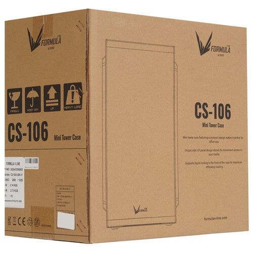 Купить Корпус Formula V Line CS-106  черный  5613571. Характеристики, отзывы и цены в Донецке