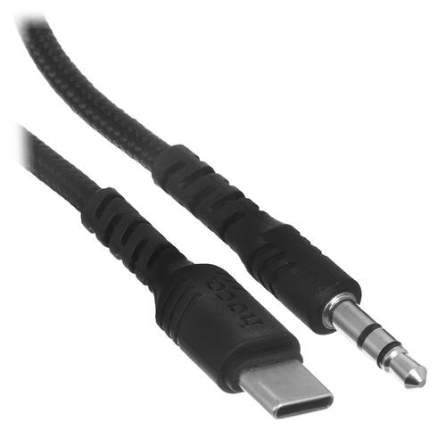 Купить Переходник   Hoco 3.5 mm jack - USB Type-C черный  5452324. Характеристики, отзывы и цены в Донецке
