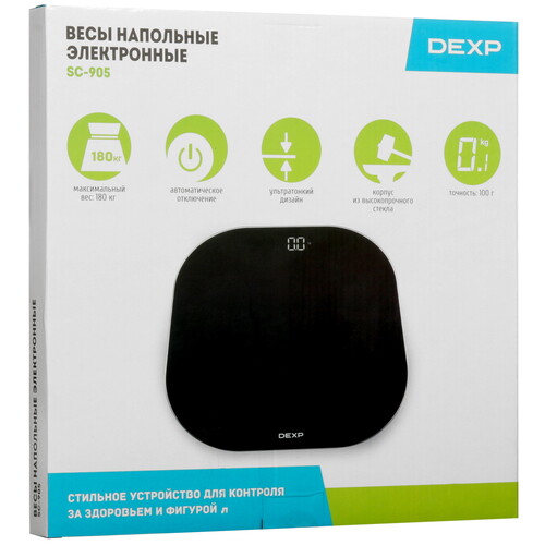 Купить Весы DEXP SC-905 черный  9051923. Характеристики, отзывы и цены в Донецке