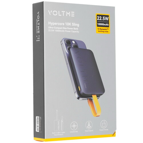 Купить Портативный аккумулятор VOLTME Hypercore 10K Sling серый  9211046. Характеристики, отзывы и цены в Донецке