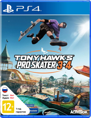Купить Игра Tony Hawk's Pro Skater 3 + 4 (PS4)  5635484. Характеристики, отзывы и цены в Донецке