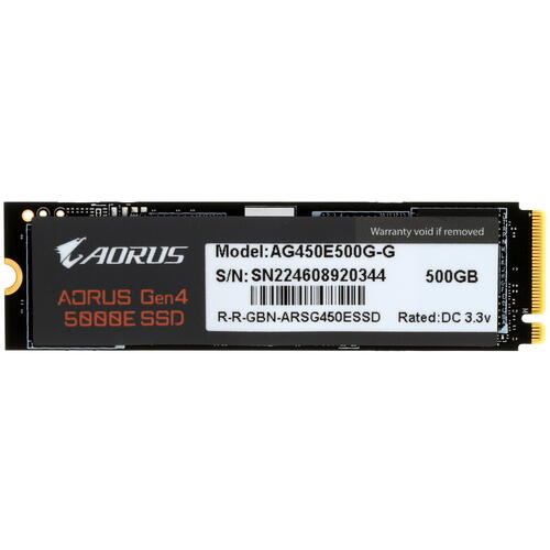 Купить 500 ГБ SSD M.2 накопитель GIGABYTE AORUS Gen4 5000E [AG450E500G-G]  5099046. Характеристики, отзывы и цены в Донецке