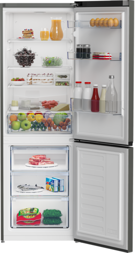 Купить Холодильник с морозильником   Beko B1RCSK362G серый  9169290. Характеристики, отзывы и цены в Донецке