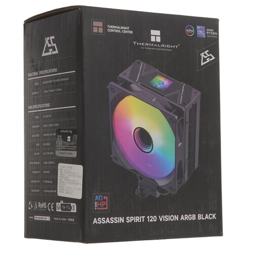 Купить Кулер для процессора Thermalright Assassin Spirit 120 Vision BLACK ARGB  5615421. Характеристики, отзывы и цены в Донецке