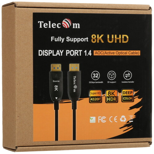 Купить Кабель однонаправленный Telecom DisplayPort - DisplayPort, 15 м  5471595. Характеристики, отзывы и цены в Донецке