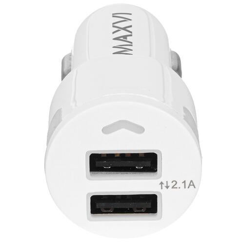 Купить Автомобильное ЗУ Maxvi CCM-212 Plus T белый  5366928. Характеристики, отзывы и цены в Донецке