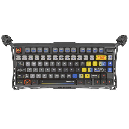 Купить Клавиатура проводная + беспроводная Gravastar Mercury K1 Pro Interstellar Silver  9276736. Характеристики, отзывы и цены в Донецке