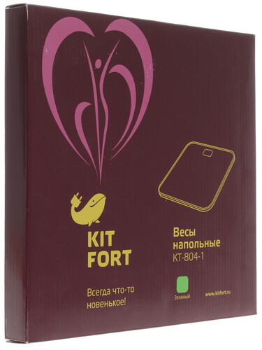 Купить Весы Kitfort KT-804-1 зеленый  1112669. Характеристики, отзывы и цены в Донецке