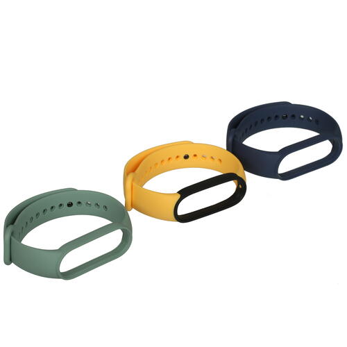 Купить Ремешок Xiaomi для Xiaomi Mi Smart Band 5/ 6/ Amazfit Band 5 желтый, зеленый, синий  4780130. Характеристики, отзывы и цены в Донецке