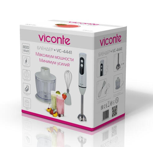 Купить Блендер погружной Viconte VC-4441 белый  9057689. Характеристики, отзывы и цены в Донецке