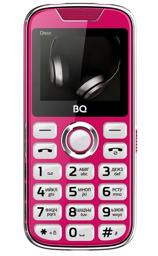 Купить Сотовый телефон BQ 2005 Disco розовый/серебристый  9111947. Характеристики, отзывы и цены в Донецке