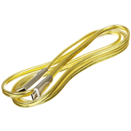 Купить Кабель круглый Hoco micro USB - USB 2.0 Type-A золотистый 1.2 м  5475201. Характеристики, отзывы и цены в Донецке