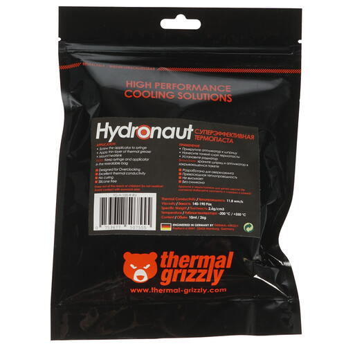 Купить Термопаста Thermal Grizzly Hydronaut [TG-H-100-R]  1065779. Характеристики, отзывы и цены в Донецке