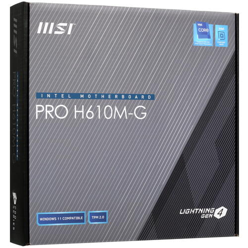 Купить Материнская плата MSI PRO H610M-G  5008972. Характеристики, отзывы и цены в Донецке