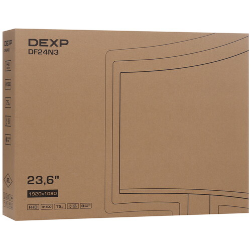 Купить 23.6" Монитор DEXP DF24N3 черный  5411389. Характеристики, отзывы и цены в Донецке