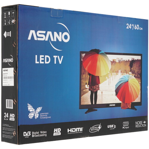 Купить 24" (60 см) Телевизор Asano 24LH1010T черный  8158142. Характеристики, отзывы и цены в Донецке
