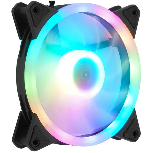 Купить Вентилятор GMNG GG-CF120FRGB2-PWMBK  черный  5615499. Характеристики, отзывы и цены в Донецке