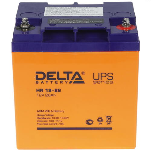 Купить Аккумуляторная батарея для ИБП Delta HR 12-26  1184932. Характеристики, отзывы и цены в Донецке