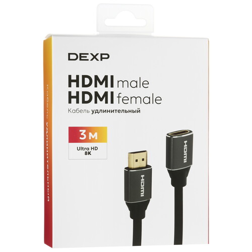 Купить Кабель однонаправленный DEXP HDMI - HDMI, 3 м  9125806. Характеристики, отзывы и цены в Донецке