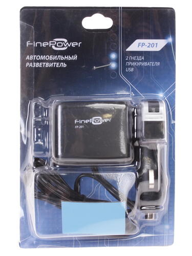 Купить Разветвитель автоприкуривателя FinePower FP-201  1010489. Характеристики, отзывы и цены в Донецке
