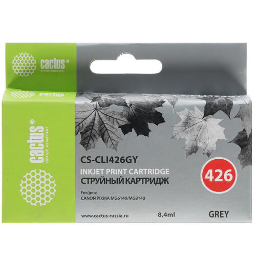 Купить Картридж Cactus CS-CLI426GY серый  7932962. Характеристики, отзывы и цены в Донецке
