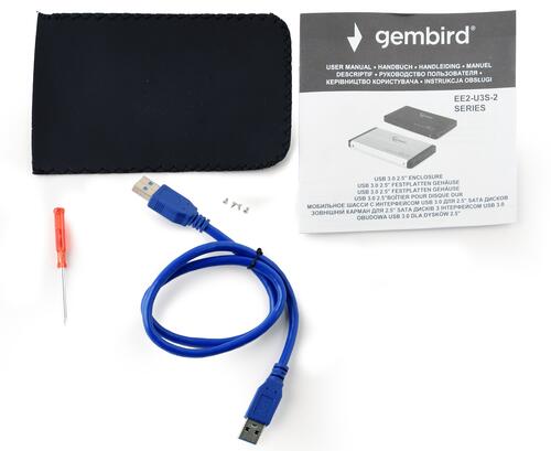 Купить 2.5" Внешний бокс Gembird EE2-U3S-2-B  5366184. Характеристики, отзывы и цены в Донецке