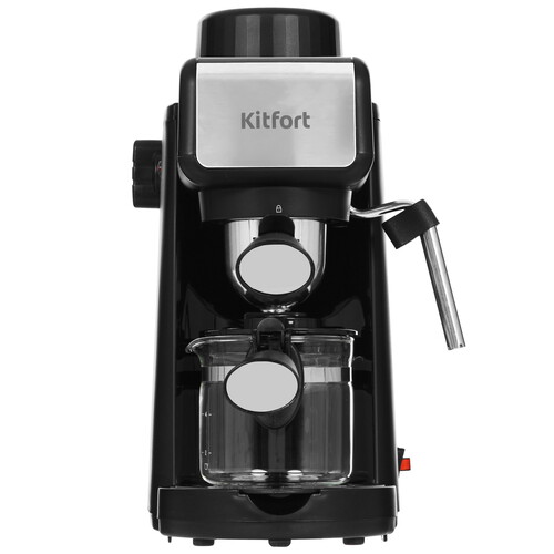 Купить Кофеварка рожковая Kitfort КТ-7259 черный  9129644. Характеристики, отзывы и цены в Донецке