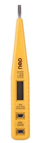 Купить Индикаторная отвертка-тестер напряжения цифровая Deli DL8003 (12-250 В)  9310972. Характеристики, отзывы и цены в Донецке