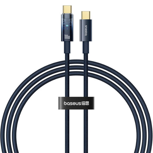 Купить Кабель круглый Baseus USB Type-C - USB Type-C синий 2 м  5627776. Характеристики, отзывы и цены в Донецке