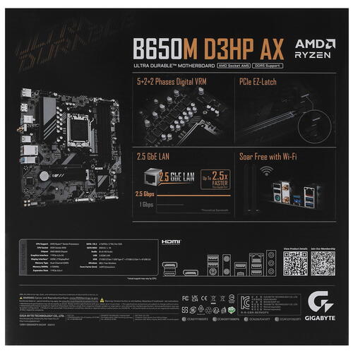 Купить Материнская плата GIGABYTE B650M D3HP AX  5438072. Характеристики, отзывы и цены в Донецке
