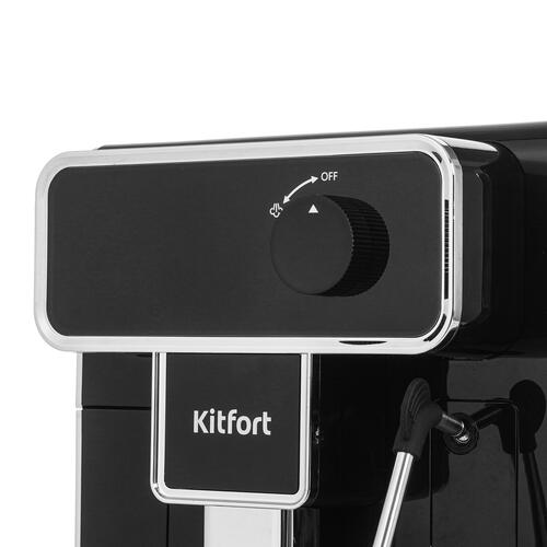 Купить Кофемашина автоматическая Kitfort КТ-7256 черный  9048834. Характеристики, отзывы и цены в Донецке