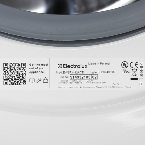 Купить Стиральная машина Electrolux EW6F3492ACE белый  9184849. Характеристики, отзывы и цены в Донецке