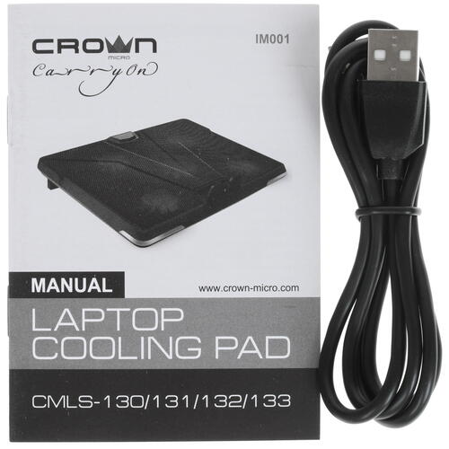 Купить Охлаждающая подставка Crown CMLS-132 черный  4709193. Характеристики, отзывы и цены в Донецке