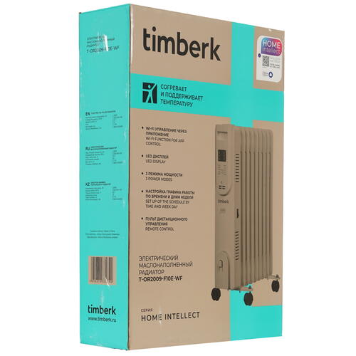 Купить Масляный обогреватель Timberk T-OR2009-F10E-WF белый  9109525. Характеристики, отзывы и цены в Донецке