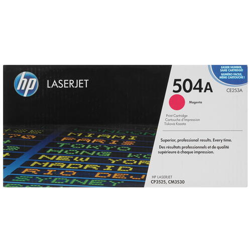 Купить Картридж лазерный HP 504A (CE253A) пурпурный, с чипом  0120499. Характеристики, отзывы и цены в Донецке