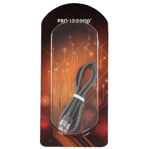 Купить Кабель круглый Pro Legend Lightning 8-pin - USB Type-C серый 1 м  9190836. Характеристики, отзывы и цены в Донецке