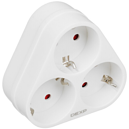 Купить Разветвитель DEXP SE3 белый  5404322. Характеристики, отзывы и цены в Донецке