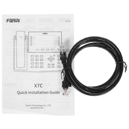 Купить Телефон VoIP Fanvil X7C черный  1393564. Характеристики, отзывы и цены в Донецке