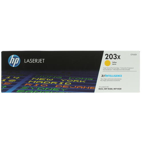 Купить Картридж лазерный HP 203X (CF542X) желтый, с чипом  1163543. Характеристики, отзывы и цены в Донецке