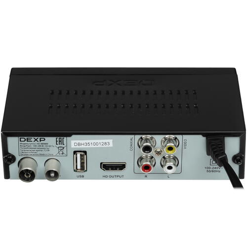 Купить Приставка для цифрового ТВ DEXP HD 8898M черный  9056614. Характеристики, отзывы и цены в Донецке