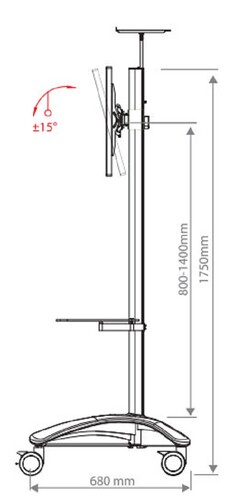 Купить Стойка с кронштейном Arm Media PT-STAND-15  4716751. Характеристики, отзывы и цены в Донецке