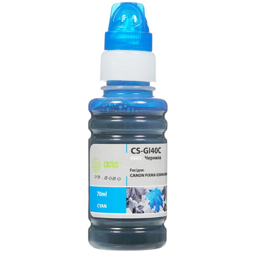 Купить Чернила водорастворимые Cactus CS-GI40C голубой  4738201. Характеристики, отзывы и цены в Донецке