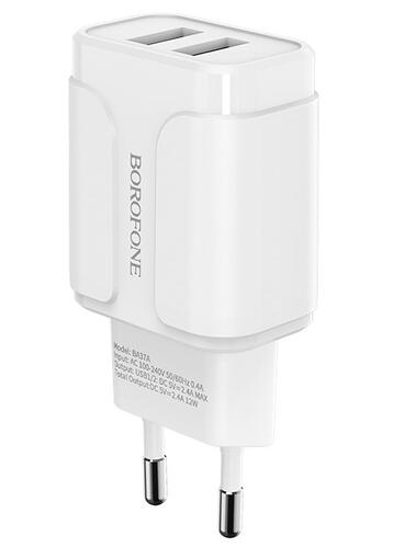 Купить Сетевое зарядное устройство Borofone BA37A Speedy белый  5367530. Характеристики, отзывы и цены в Донецке