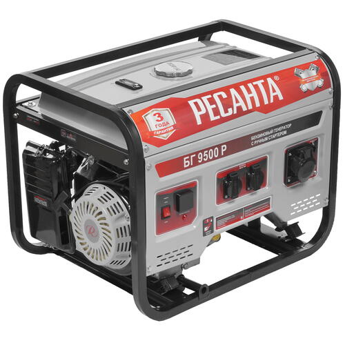 Купить Электрогенератор   бензиновый Ресанта БГ 9500 Р  8160750. Характеристики, отзывы и цены в Донецке